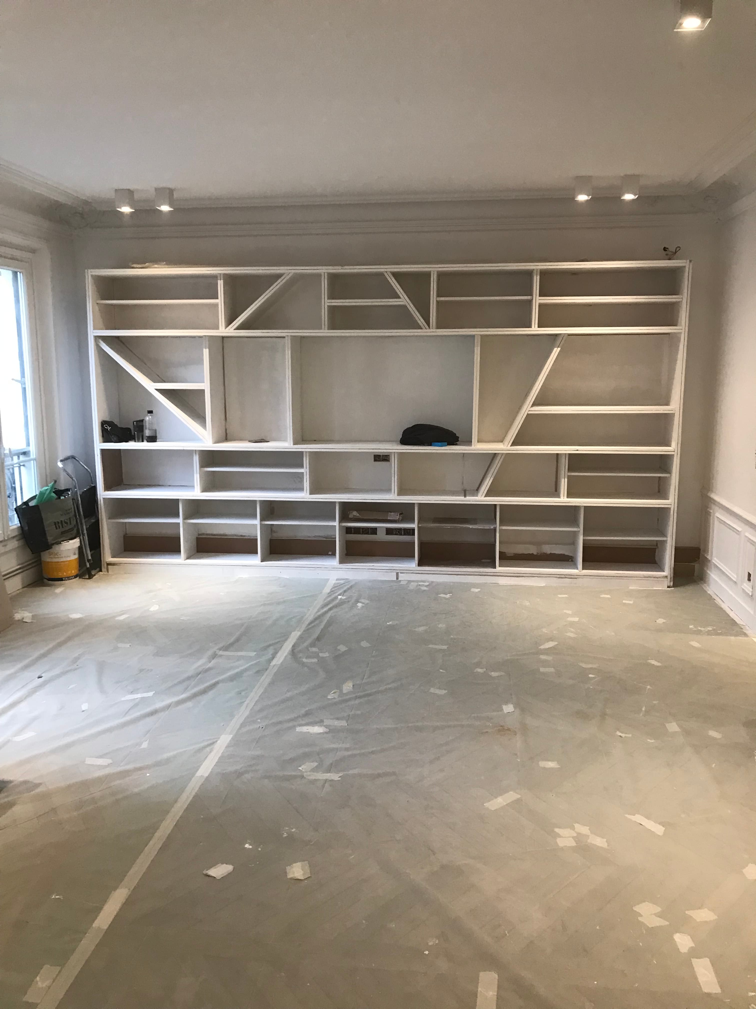 Bibliothèque murale design sur mesure - photo 2