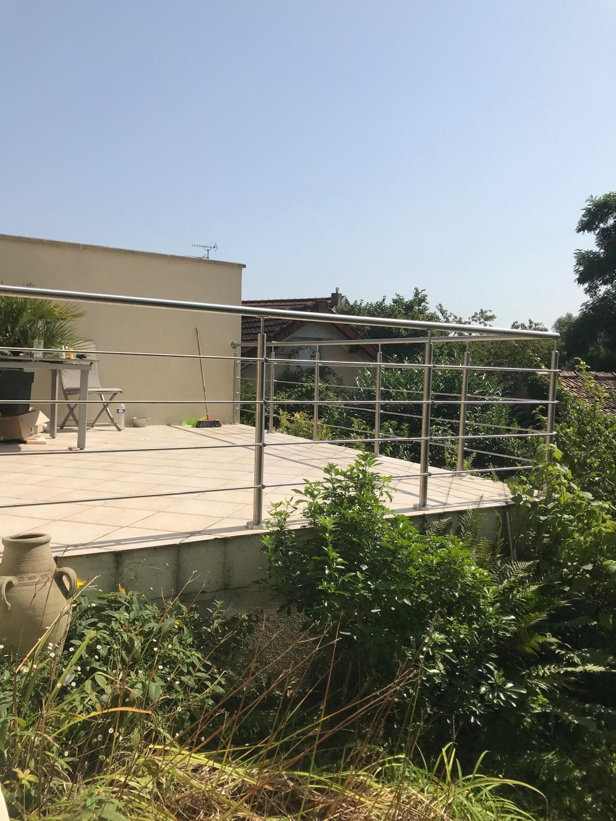 Garde-corps inox sur mesure - Terrasse et escalier extérieur - photo 2
